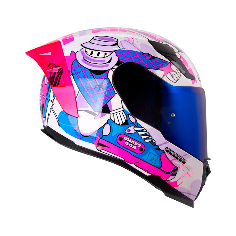 CASCO SHAFT SH-562R FAST FOOT BLANCO MORADO CLARO IRIDIUM