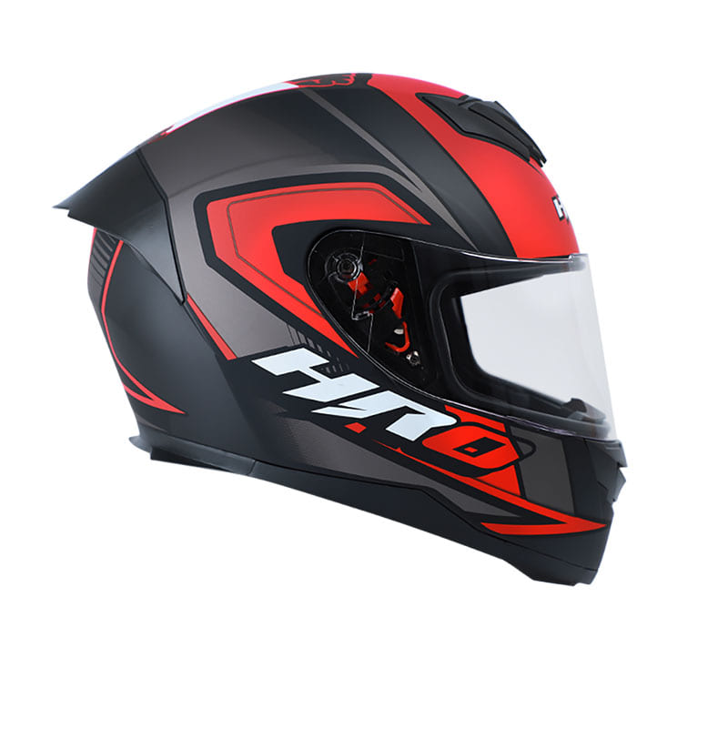 CASCO HRO HRO-511 FUCKUS MATE NEGRO ROJO
