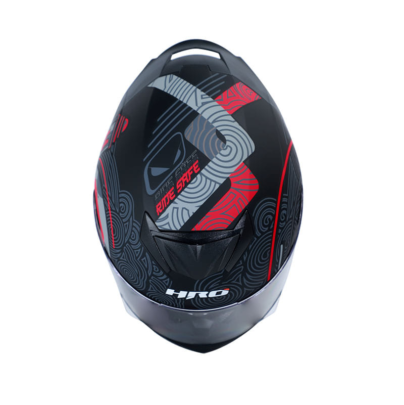 CASCO HRO HRO-511 ORIENTAL MATE NEGRO ROJO