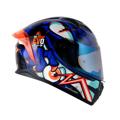CASCO SHAFT SH-582SP DRAKARYS AZUL VISOR IRIDIUM
