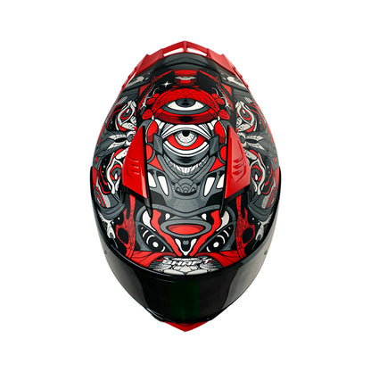 CASCO SHAFT SH-590SR ARS NOTORIA MATE NEGRO ROJO