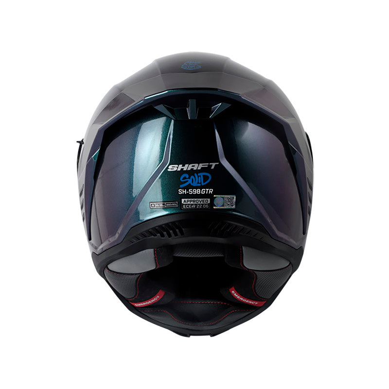 CASCO SHAFT SH-598GTR SOLID CAMALEON VISOR AZUL