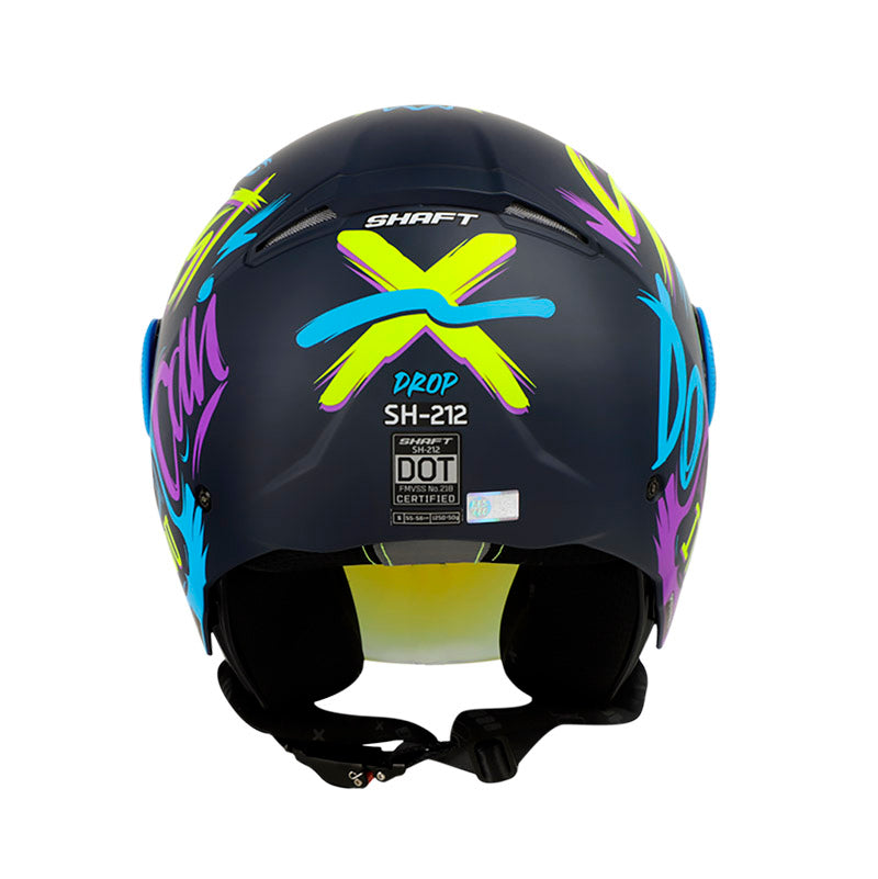 CASCO SHAFT SH-212 DROP MATE AZUL NAVY AZUL VISOR IRIDIUM
