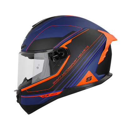 CASCO SHAFT SH-542GT APPEAR AZUL NAVY NARANJA NEON