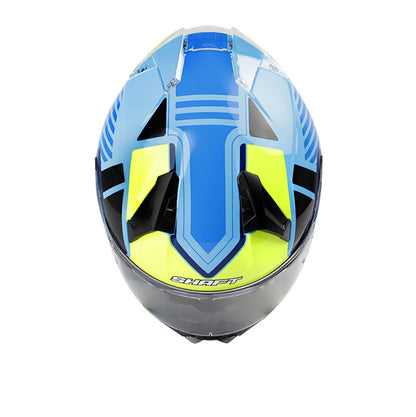 CASCO SHAFT SH-560 CESIO AZUL AMARILLO NEON