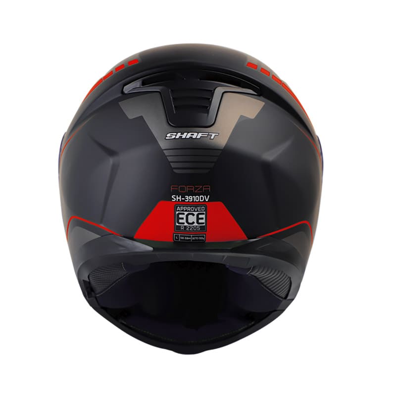 CASCO SHAFT SH-3910DV FORZA MATE NEGRO ROJO