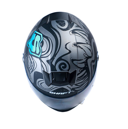 CASCO SHAFT SH-502 PSICOTRIP MATE NEGRO AZUL