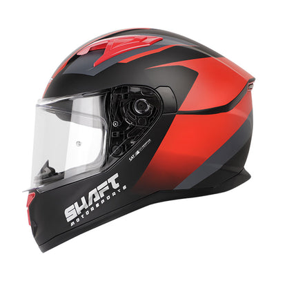 CASCO SHAFT SH-522 MOTORSPORT MATE NEGRO ROJO