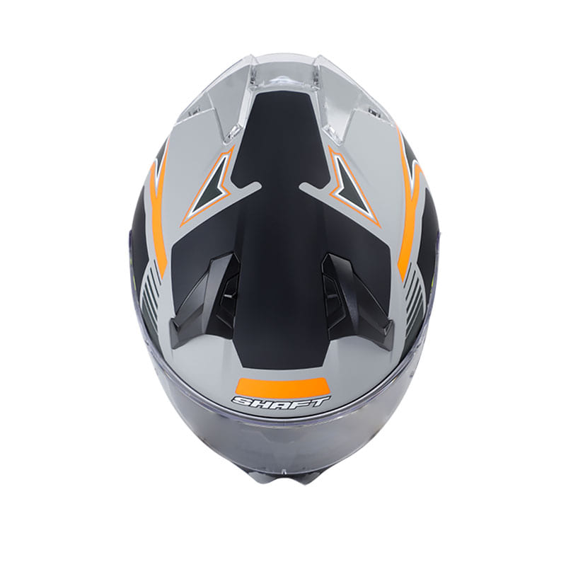CASCO SHAFT SH-560 LEMANS MATE GRIS NARANJA NEON