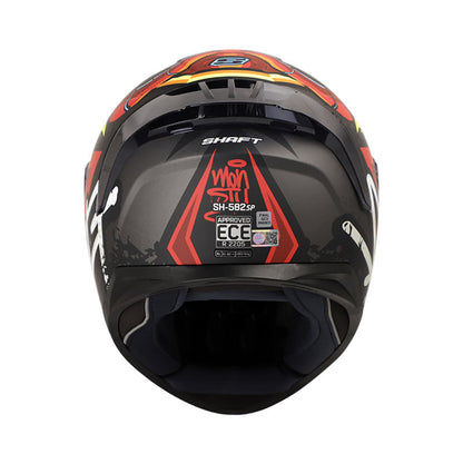CASCO SHAFT SH-582SP MONSTY MATE NEGRO ROJO