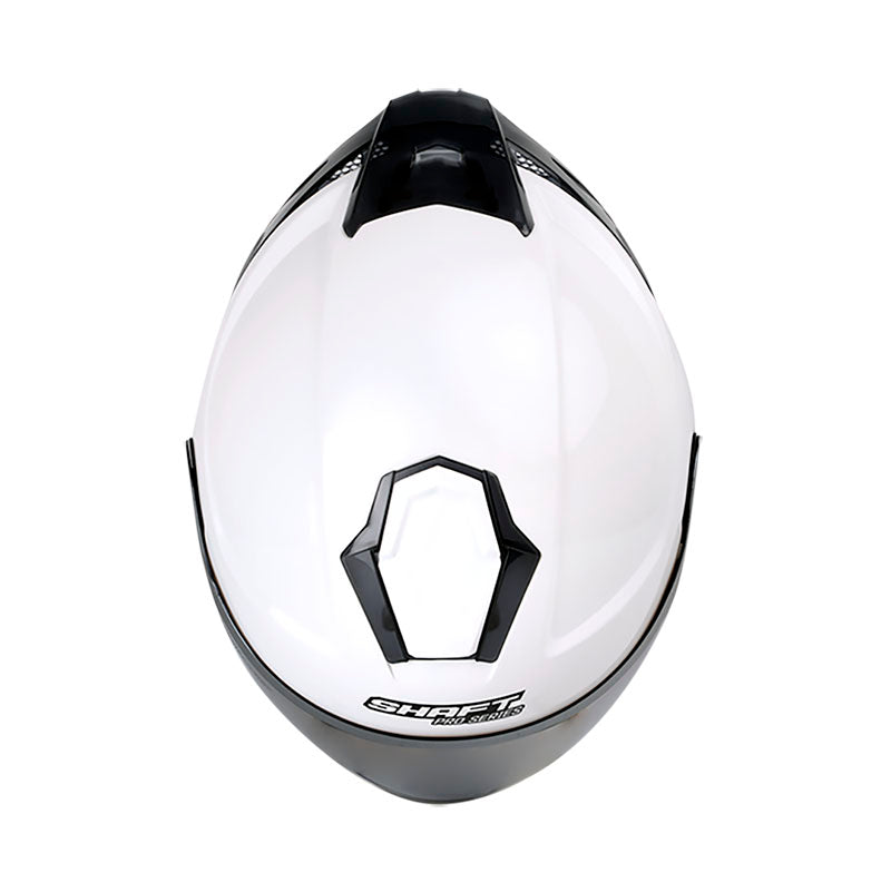 CASCO SHAFT SH-240DV PRO SOLID BLANCO GRIS VISOR PLATA