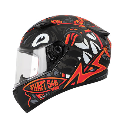 CASCO SHAFT SH-545PRO OAUH MATE GRIS NARANJA NEON