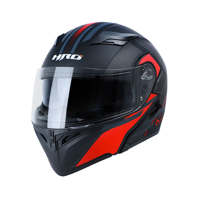 CASCO HRO HRO-3400DV INEFFABLE MATE NEGRO ROJO