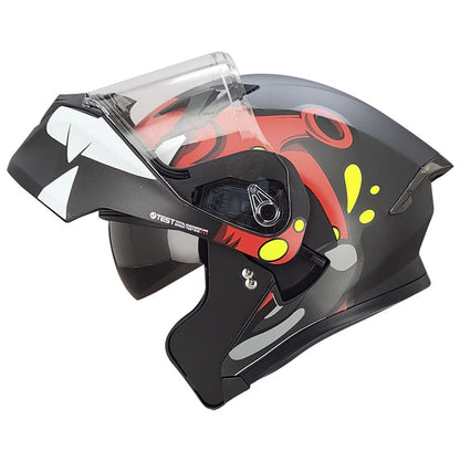 CASCO ICH ICH-3120DV MARTIAN MATE NEGRO ROJO