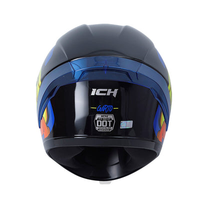 CASCO ICH-501SP GARTO BRILLANTE NEGRO AZUL
