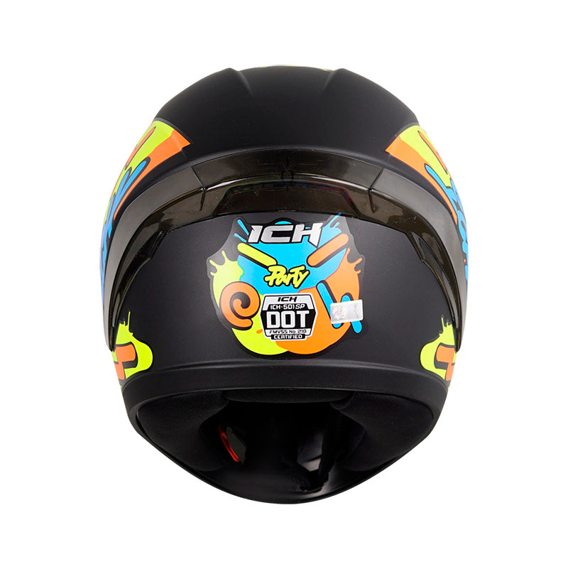 CASCO ICH ICH-501SP PARTY MATE NEGRO AMARILLO HUMO