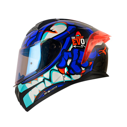 CASCO SHAFT SH-582SP DRAKARYS AZUL VISOR IRIDIUM