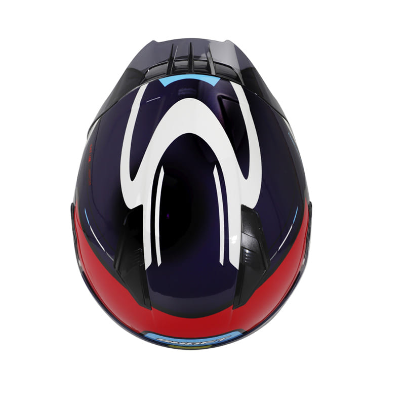 CASCO SHAFT SH-582SP ALFA AZUL NAVYY ROJO