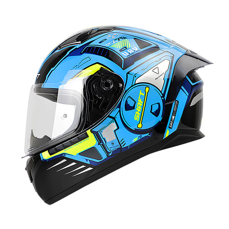 CASCO SHAFT SH-582SP RX78 AZUL AMARILLO NEON