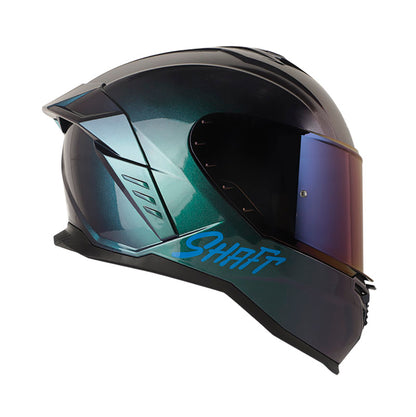 CASCO SHAFT SH-598GTR SOLID CAMALEON VISOR IR.AZUL
