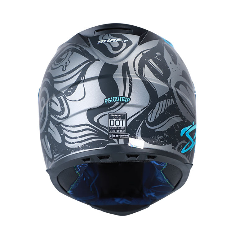 CASCO SHAFT SH-502 PSICOTRIP MATE NEGRO AZUL