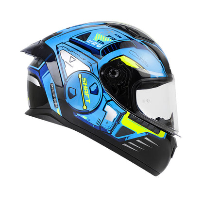 CASCO SHAFT SH-582SP RX78 AZUL AMARILLO NEON