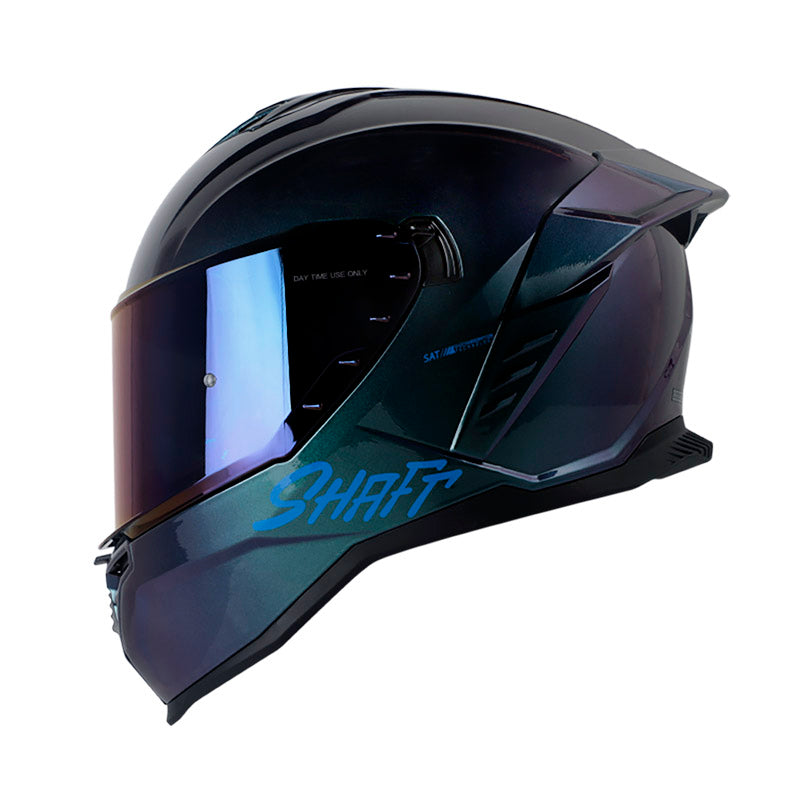 CASCO SHAFT SH-598GTR SOLID CAMALEON VISOR AZUL