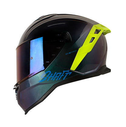 CASCO SHAFT SH-598GTR SOLID CAMALEON VISOR AZUL