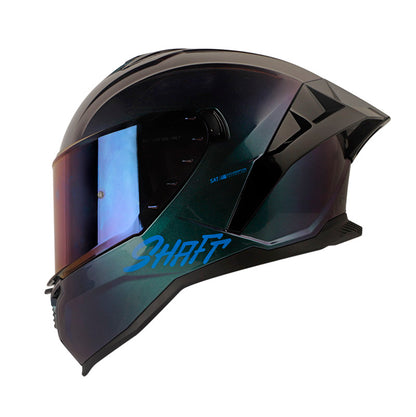 CASCO SHAFT SH-598GTR SOLID CAMALEON VISOR AZUL