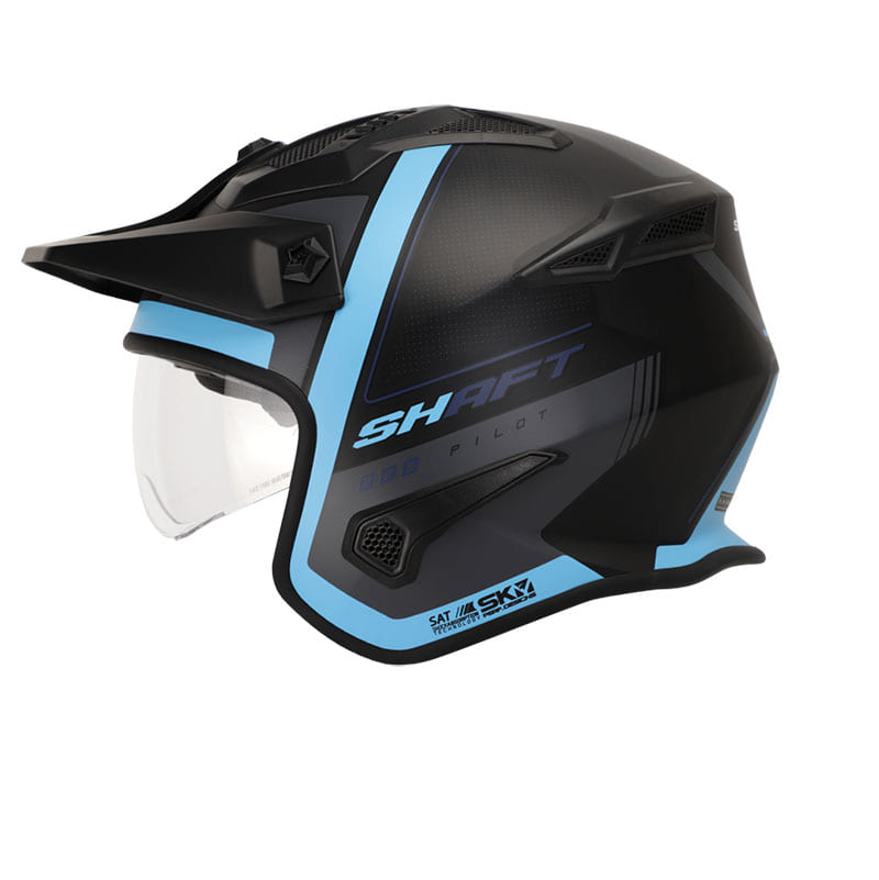 CASCO SHAFT SH-225 BOOM MATE NEGRO AZUL
