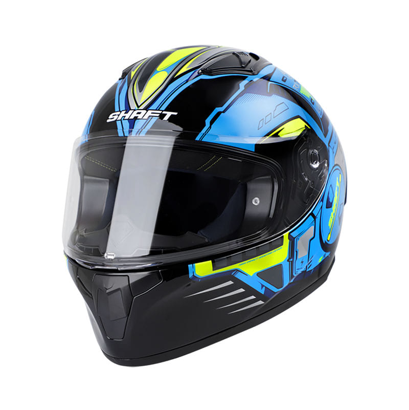 CASCO SHAFT SH-582SP RX78 AZUL AMARILLO NEON