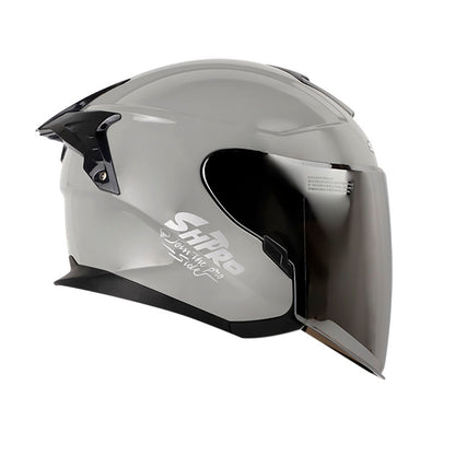 CASCO SHAFT SH-240DV PRO SOLID GRIS NARDO NEGRO VISOR PLATA