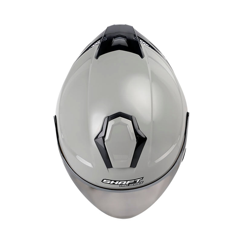 CASCO SHAFT SH-240DV PRO SOLID GRIS NARDO NEGRO VISOR PLATA