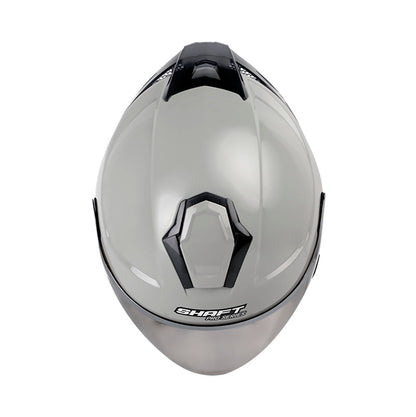 CASCO SHAFT SH-240DV PRO SOLID GRIS NARDO NEGRO VISOR PLATA