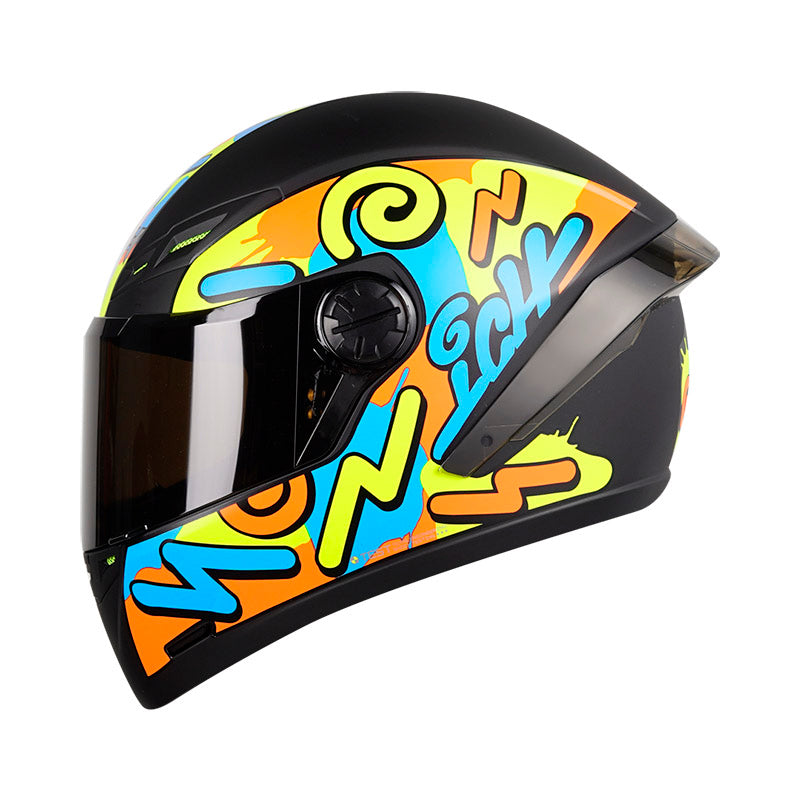CASCO ICH ICH-501SP PARTY MATE NEGRO AMARILLO HUMO