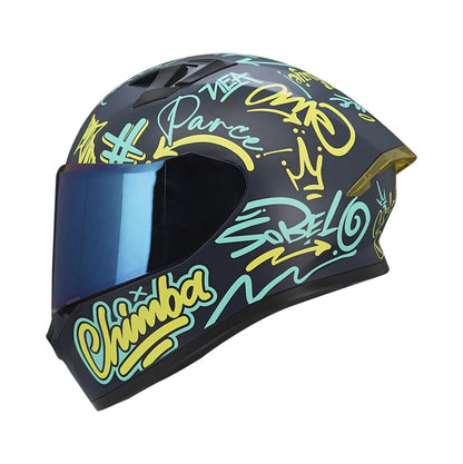 CASCO ICH ICH-503SP PARCE AZUL NAVY TURQUESA VISOR AZUL