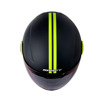 CASCO SHAFT SH-212 TELEMETRY MATE NEGRO AMARILLO VISOR AZUL