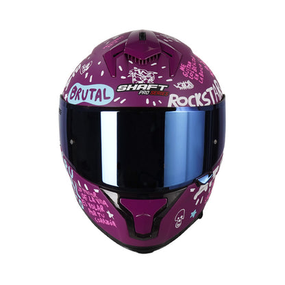 CASCO SHAFT SH-610DV PRO PURO POWER MORADO VISOR IRIDIUM