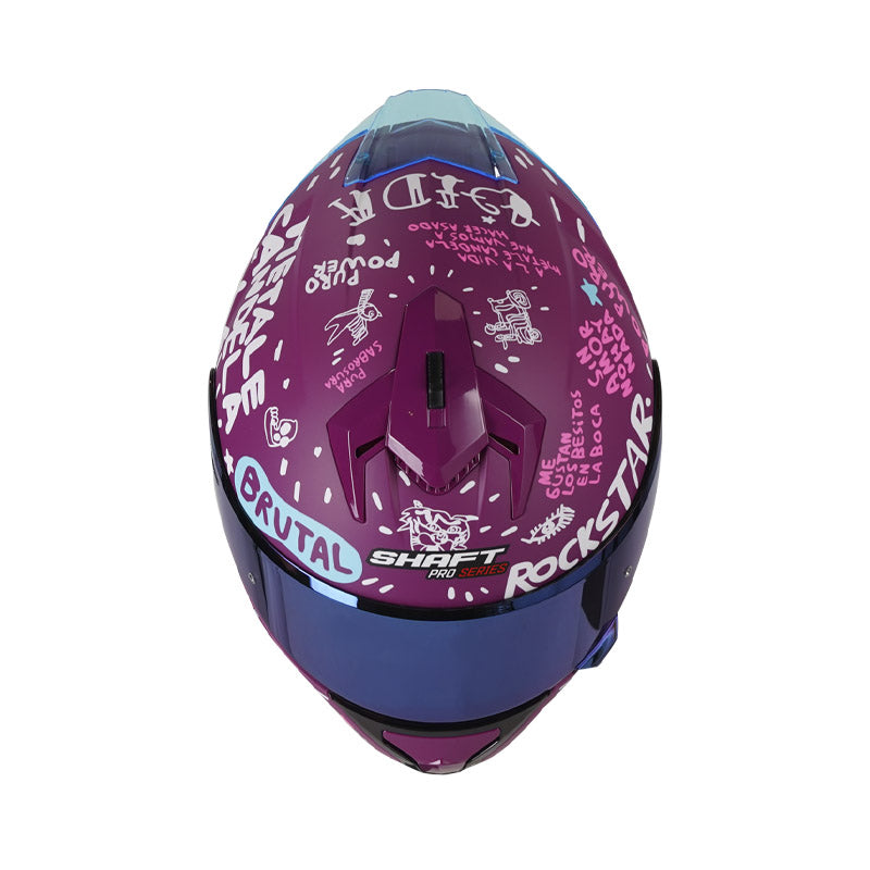 CASCO SHAFT SH-610DV PRO PURO POWER MORADO VISOR IRIDIUM
