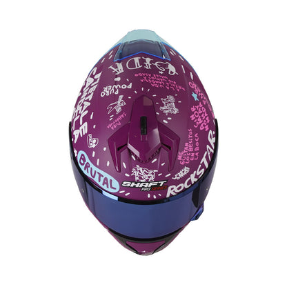 CASCO SHAFT SH-610DV PRO PURO POWER MORADO VISOR IRIDIUM