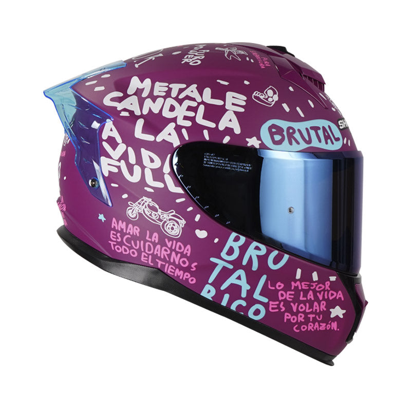 CASCO SHAFT SH-610DV PRO PURO POWER MORADO VISOR IRIDIUM