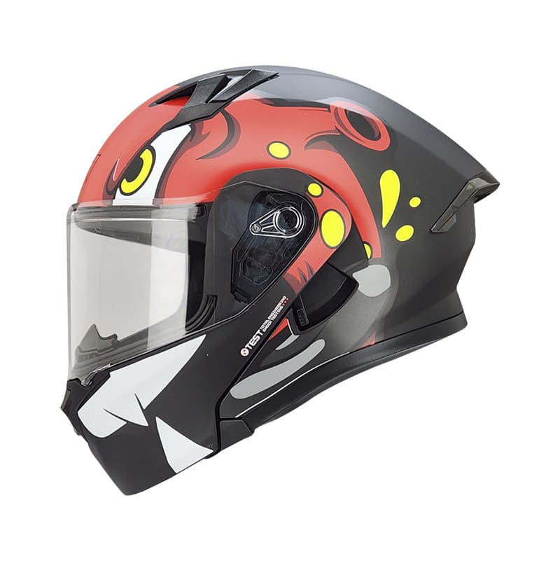 CASCO ICH ICH-3120DV MARTIAN MATE NEGRO ROJO