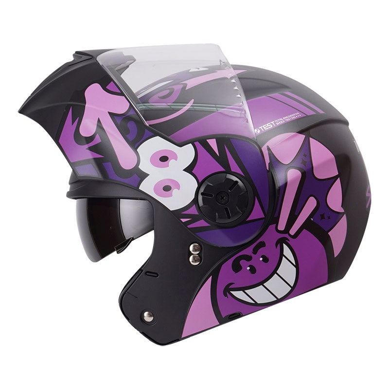 CASCO ICH ICH-3110S SMILE MATE NEGRO MORADO