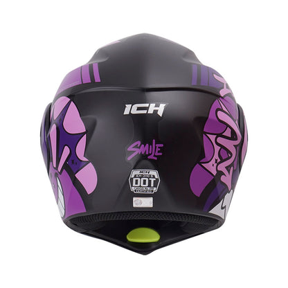 CASCO ICH ICH-3110S SMILE MATE NEGRO MORADO