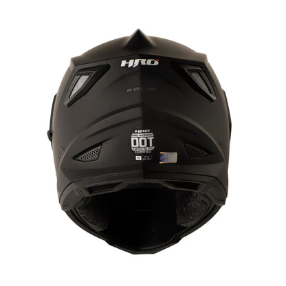 CASCO HRO HRO-MX330DV SOLID MATE NEGRO GRIS VISOIR IRIDIUM