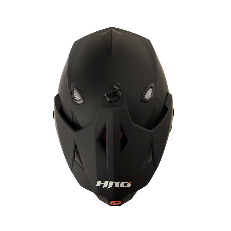 CASCO HRO HRO-MX330DV SOLID MATE NEGRO GRIS VISOIR IRIDIUM