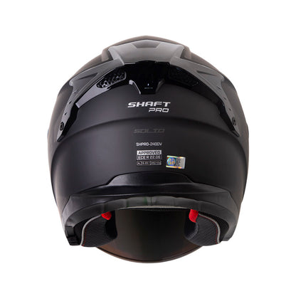 CASCO SHAFT SH-240DV PRO SOLID MATE NEGRO GRIS OSCURO