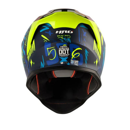 CASCO HRO HRO-506SP CHAMPION MATE AZUL OSCURO AMARILLO