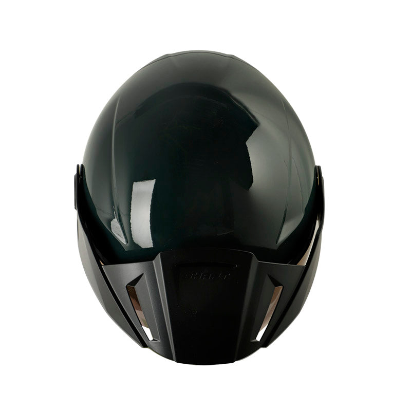 CASCO SHAFT SH-212 SOLID VERDE OSCURO NEGRO VISOR IRIDIUM