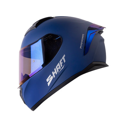 CASCO SHAFT SH-582SP EVO SOLID MATE AZUL OSCURO PLATA